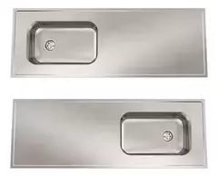Mesada Johnson Acero Inoxidable 140 X 51cm Bacha Simple 1.40