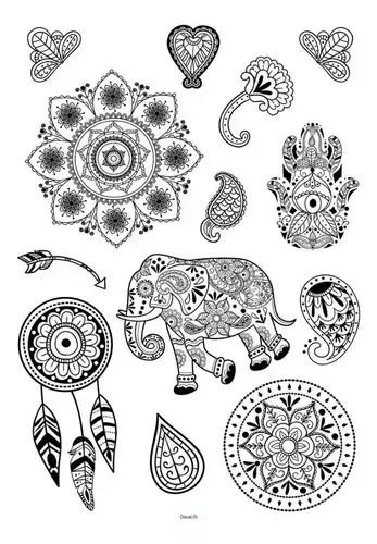 Wallsticker Muresco Autoadhesivo Etnico Mandalas Decoracion