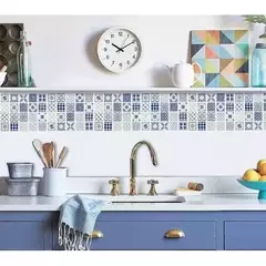 Venecitas Autoadhesivas 3d Muresco Decoracion 13231 Azul X5 en internet