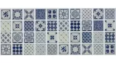 Venecitas Autoadhesivas 3d Muresco Decoracion 13231 Azul X5