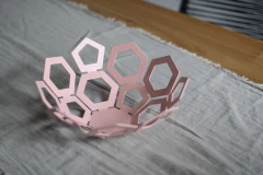 Cuenco Piccolo Bowl Cazuela Diseño Hexagonal Metal - 27 Cm