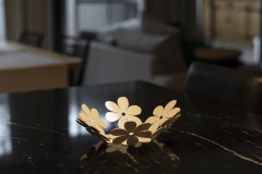 Cuenco Fiori Piccolo Bowl Cazuela Diseño Flores Metal - 27 Cm - - Pignataro Diseño & Construccion