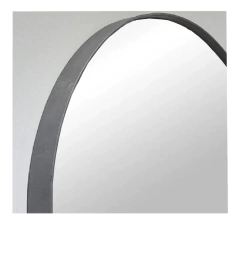 Espejo Redondo Marco Hierro Diámetro 60cm Negro - Blanco- Peltre - Cobre- plata - tienda online