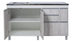 Combo Bajo 140 Alacena Ricchezze Sorrento + Mesada Johnson