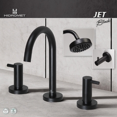 Griferia Hidromet Jet Black bidet Cierre Ceramico - comprar online