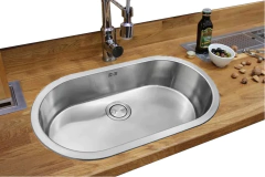 Mesada 120x60 Madera Eucalipto Laqueada con bacha Curve Johnson