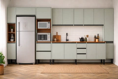Cocina Bajo Mesada 220 + Alacenas + Despenseros + Portahorno