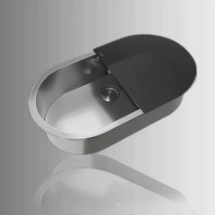 Bacha Curve Si77a Cocina Acero + Tabla Vidrio