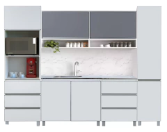 Bajo Mesada 160 Blanco + Alacena + Despensero + Portahorno - comprar online