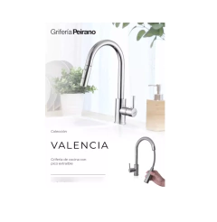 Griferia Monocomando Cocina Peirano Valencia Cr Extensible - comprar online