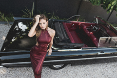 Vestido Milán night red