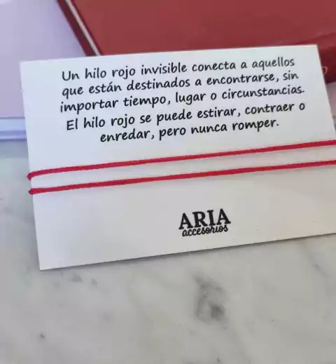 Pulsera / Tobillera Hilo Rojo Simple