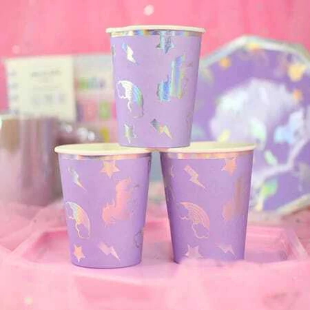 Vaso Polipapel Magic Unicornio Pack X 10