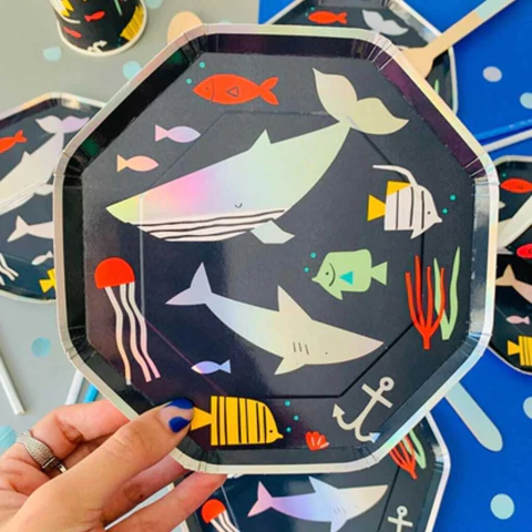 Platos Polipapel Bajo el Mar