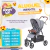 Aluguel Carrinho de Bebê Treviso 13kg 4 Woven Grey Com Couro Abc Design - comprar online