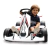 KART F1 SPEED BRANCO COM CONTROLE REMOTO ELETRICO 12V BANDEIRANTE - comprar online