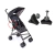 KIT BORBOLETAS + PARAFUSOS LD E LE LATERAL RECLÍNIO AJUSTE DE POSIÇÃO CARRINHO DE BEBÊ UMBRELLA WING VOYAGE PEÇA REPOSIÇÃO
