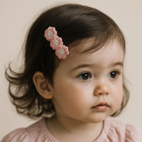 Hair Clip Flores Rosa - comprar online