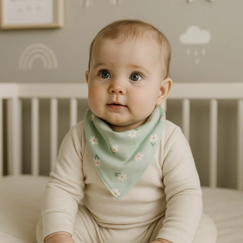 Babador Bandana Margaridinhas - comprar online