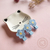 Clip Flor Crochet Azul - Unidade - comprar online