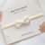 Laço Gravatinha Off White Bordada - loja online