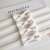 Laço Gravatinha Off White Bordada
