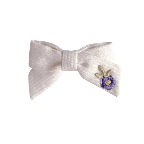 Laço Malu Baby Off White - Flor Lavanda - comprar online