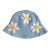 Chapéu Bucket Crochet Flores Azul na internet