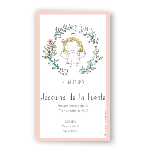 ESTAMPITA BAUTISMO LÁPIZ x 24