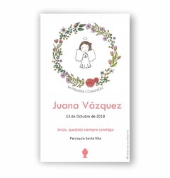 ESTAMPITA COMUNIÓN VIRGENCITA CON BORDE