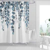 Cortina baño tela estampada Jardín Interior