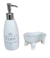 Set dispenser y jabonera Vintage bañera