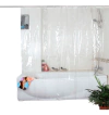 Cortina de Baño PVC Cristal Transparente de 2,30 mts ALTO