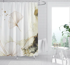 Combo Cortina Tela Estampada Completa Gingko - comprar online