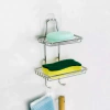 Jabonera Adhesiva Doble Organizador Baño - comprar online