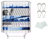 Combo Cortina Tela Estampada Completa New York - comprar online