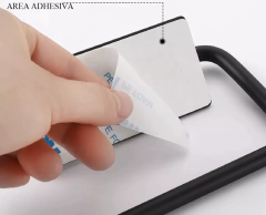 Imagen de Portarrollos Adhesivo Papel Higiénico Negro