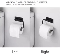 Portarrollos Adhesivo Papel Higiénico Negro en internet