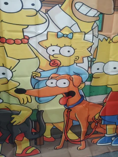 Cortina de Baño SImpsons con Protector y Ganchos - CASA con ONDA