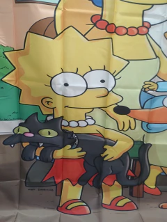 Cortina de Baño SImpsons con Protector y Ganchos en internet