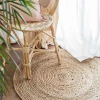 Alfombra Redonda de Yute Natural 90 cm