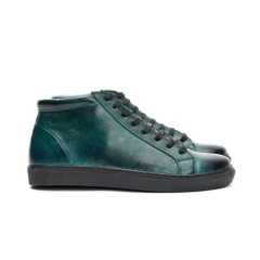 Botitas Palermo Verde petróleo - comprar online