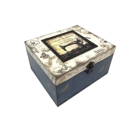 Caixa Artesanal Para Costura E Aviamentos