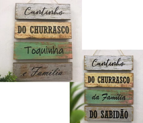 Plaquinha Decorativa Cantinho do Churrasco Personalizada