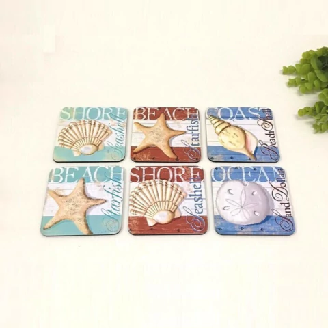 Decoração Praia Porta Copos Beach Shore Coast Ocean C 6