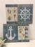 Placas Decorativas Praia Náutico 4 Placas - comprar online