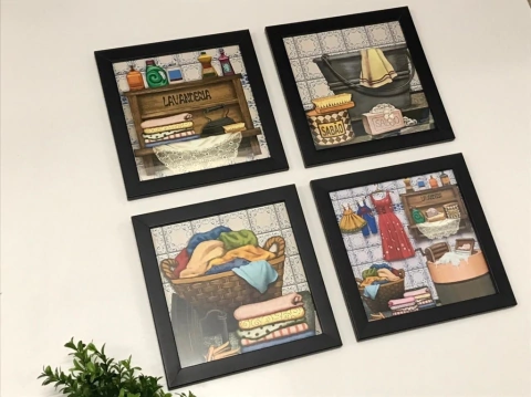 Decoração Lavanderia Quadros