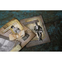 Sizzix Thinlits Diez Vintage Labels  By Tim Holtz 13Pkg