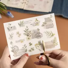 Set 3 planchas transfer The Words of Flowers en internet