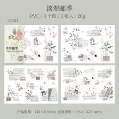 Set 3 planchas transfer The Words of Flowers en internet